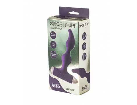 Wtyczka analna wibrująca Elation Ultraviolet silikon 10 trybów AAA - 2