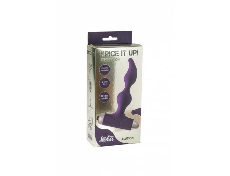 Wtyczka analna wibrująca Elation Ultraviolet silikon 10 trybów AAA - 3