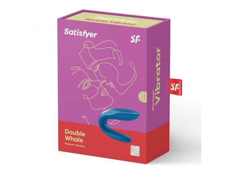 Stymulator partnerski Satisfyer Partner Whale niebieski USB wodoszczelny