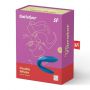 Stymulator partnerski Satisfyer Partner Whale niebieski USB wodoszczelny - 2