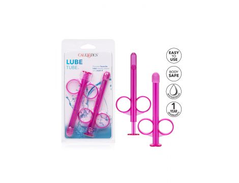 Strzykawka do lubrykantu Calexotics różowa 2 szt 8 cm - 9