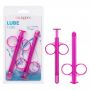 Strzykawka do lubrykantu Calexotics różowa 2 szt 8 cm - 2