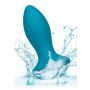 Wibrujący korek analny silikonowy Calexotics niebieski 9,5 cm - 6