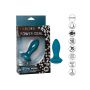Wibrujący korek analny silikonowy Calexotics niebieski 9,5 cm - 9