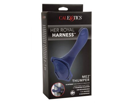 Strap-on Her Royal Harness Me2 Thumper niebieski silikonowy USB - 2