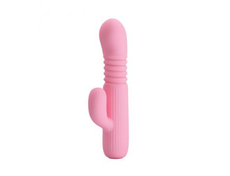 Wibrator Pretty Love Leopold silikonowy z pchaniem USB