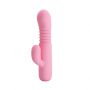 Wibrator Pretty Love Leopold silikonowy z pchaniem USB - 2