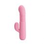 Wibrator Pretty Love Leopold silikonowy z pchaniem USB - 3