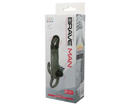 Przedłużka wibrująca Baile Brave Man Smoke 17 cm - 2