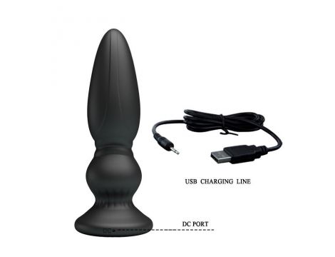 Wibrujący masażer prostaty Mr Play czarny - 6