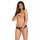 Stringi otwarte koronkowe Contica Obsessive czarne S/M