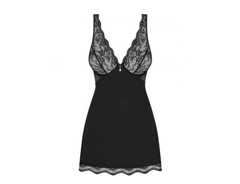 Babydoll Luvae z stringami Obsessive czarny S/M - 5