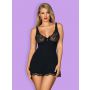 Babydoll i stringi Luvae Obsessive czarny L/XL - 4