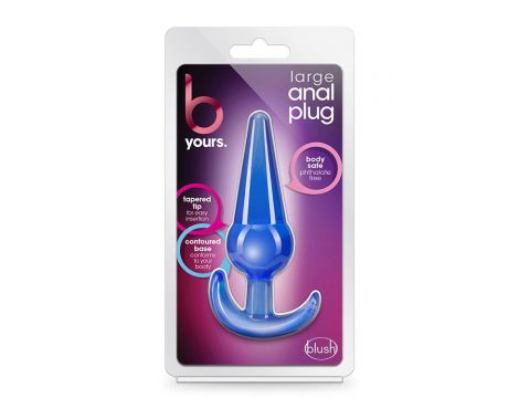 Korek analny duży niebieski B Yours Blush 13 cm - 2