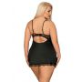 Babydoll Luvae z stringami Obsessive czarne XXL - 3