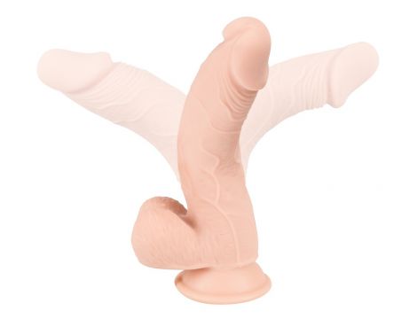 Realistyczne dildo Nature Skin miękkie 24 cm - 6