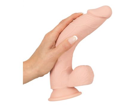 Realistyczne dildo Nature Skin miękkie 24 cm - 11