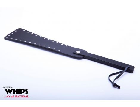 Pejcz skórzany z nitami Whips Collection 42 cm