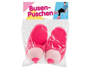 Pluszowe pantofelki z biustem różowe rozmiar 42 45