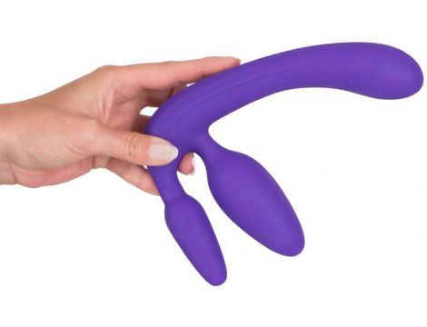 Strapon bez pasków silikonowy 20 cm - 10