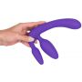 Strapon bez pasków silikonowy 20 cm - 9