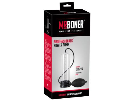 Pompka penisowa Mister Boner Professionals Power z miarką 25 cm - 2