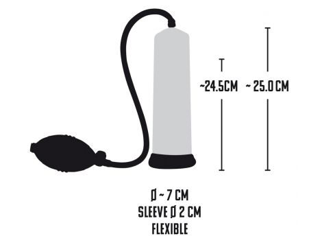 Pompka penisowa Mister Boner Professionals Power z miarką 25 cm - 10