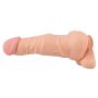 Masturbator Nature Skin 2w1 przedłużka penisa TPE 21 cm - 19