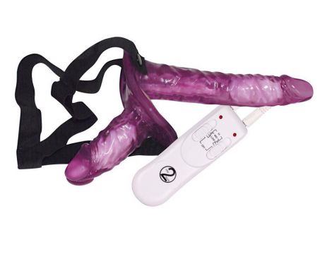 Strapon wibrujący podwójny You2Toys 10 cm 18 cm - 4