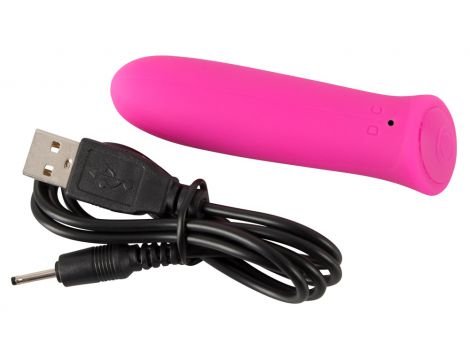 Mini wibrator Sweet Smile Power Bullet silikonowy USB 8,5 cm - 9