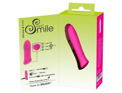 Mini wibrator Sweet Smile Power Bullet silikonowy USB 8,5 cm - 16