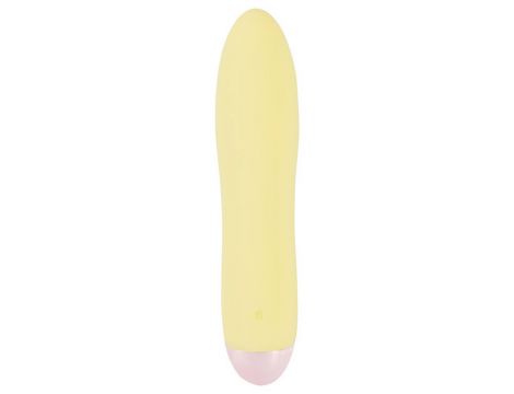 Mini wibrator Cuties żółty USB 13 cm - 4