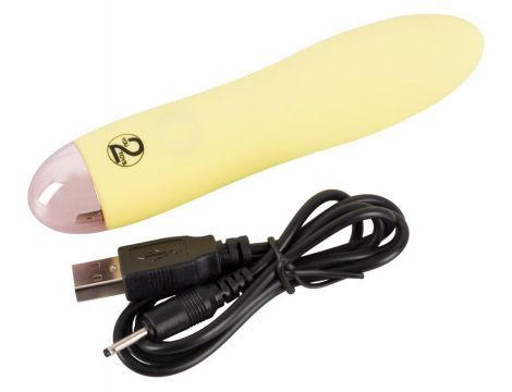 Mini wibrator Cuties żółty USB 13 cm - 10