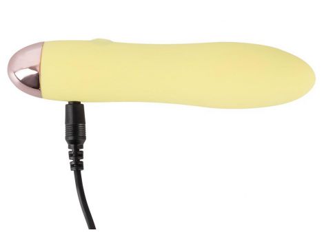 Mini wibrator Cuties żółty USB 13 cm - 12