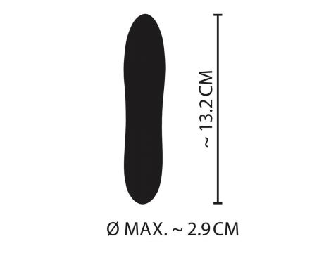 Mini wibrator Cuties żółty USB 13 cm - 13