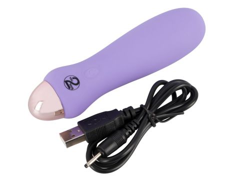 Mini wibrator Cuties fioletowy USB 12,5 cm - 7