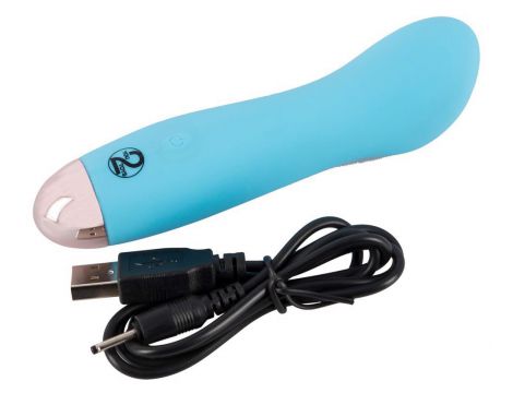 Mini wibrator Cuties niebieski USB 12,9 cm - 12