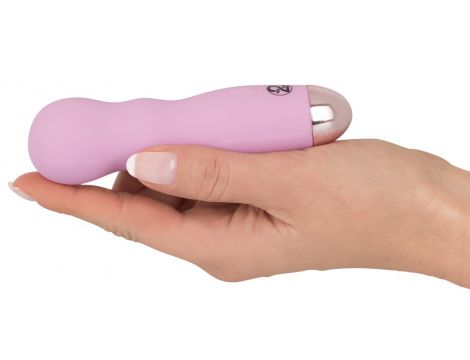 Mini wibrator Cuties różowy silikonowy USB 12 cm - 6