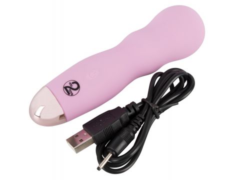 Mini wibrator Cuties różowy silikonowy USB 12 cm - 8