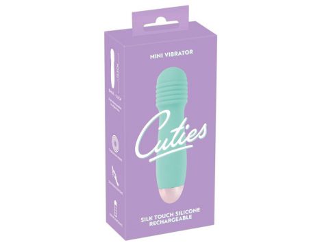 Mini wibrator silikonowy Cuties zielony USB 12,5 cm