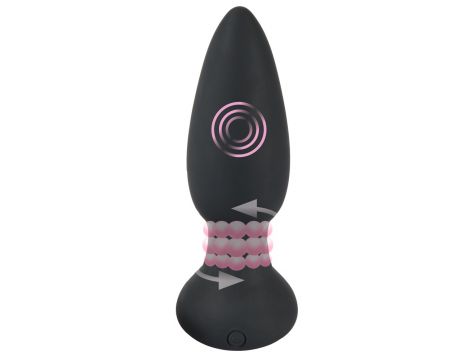 Korek analny rotacyjny Black Velvets pilot USB 14 cm - 5