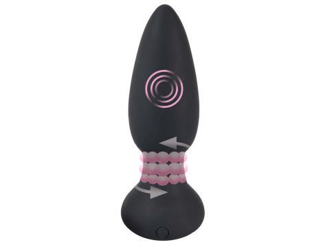 Korek analny rotacyjny Black Velvets pilot USB 14 cm - 6