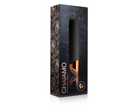 Wibrator silikonowy Chaiamo Rocks Off czarny 10 trybów USB 16 cm