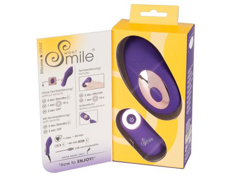Wibrator Sweet Smile w majtkach z pilotem RC silikonowy USB - 16
