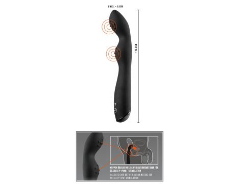 Wibrator silikonowy Rebel P Spot 23,5 cm - 14