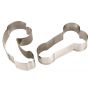 Zestaw 2 metalowych wykrawaczek do ciastek penis 10 cm - 4