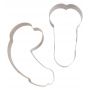 Zestaw 2 metalowych wykrawaczek do ciastek penis 10 cm - 12