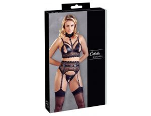 Biustonosz z pasem i kajdankami Cottelli BONDAGE S