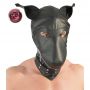 Maska psa z imitacji skóry fetish Collection czarna - 6