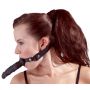 Knebel z dildo Fetish Collection czarny silikonowy 12 cm - 7
